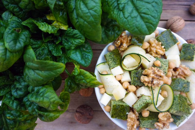 insalata ceci spinaci