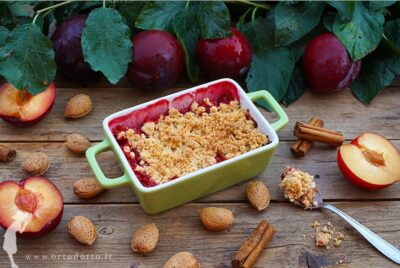 crumble  di prugne